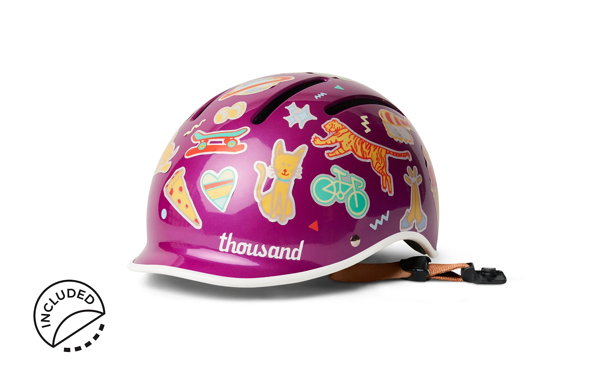 Thousand Junior Helmet Vivid Violet - Image 7